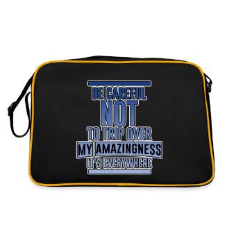 Fais attention à ne pas trébucher sur mon étonnement 2 - Sac Retro - noir/or - Dos