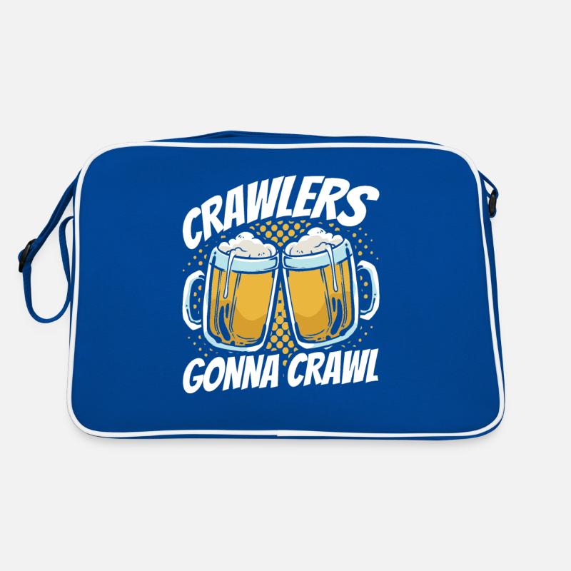 Crawled Pub Crawl Alcohol Drinking Retro Bag