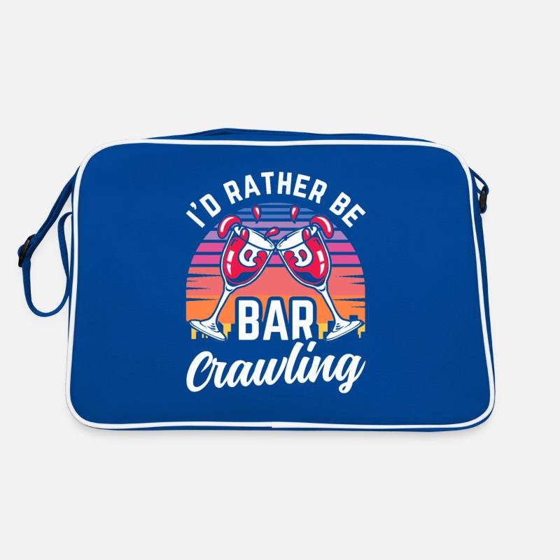 Crawled Pub Crawl Alcohol Drinking Retro Bag