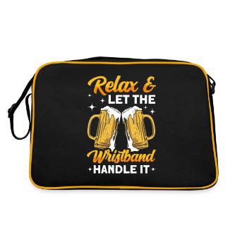 Crawled Pub Crawl Alcohol Drinking - Retro Bag - black/gold - Back