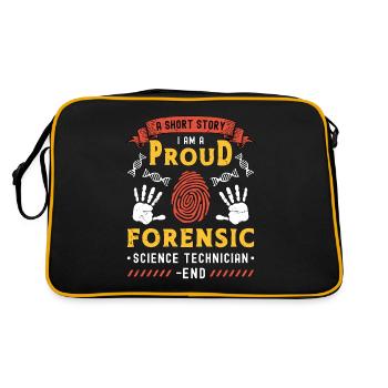Forensic Science Une petite histoire que je suis en train d’enquêter - Sac Retro - noir/or - Dos