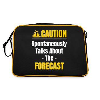 La prudence parle spontanément de la tornade du pronostic - Sac Retro - noir/or - Dos