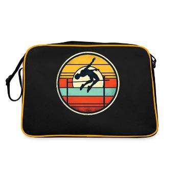 Saut en hauteur - Sac Retro - noir/or - Dos