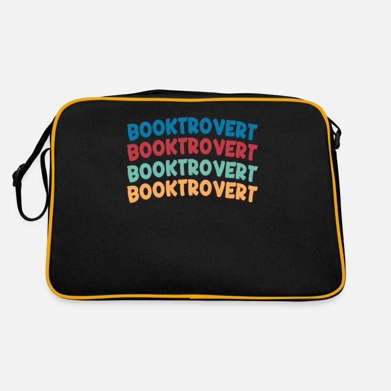 Bookverted Book Lover Bookworm Retro Bag