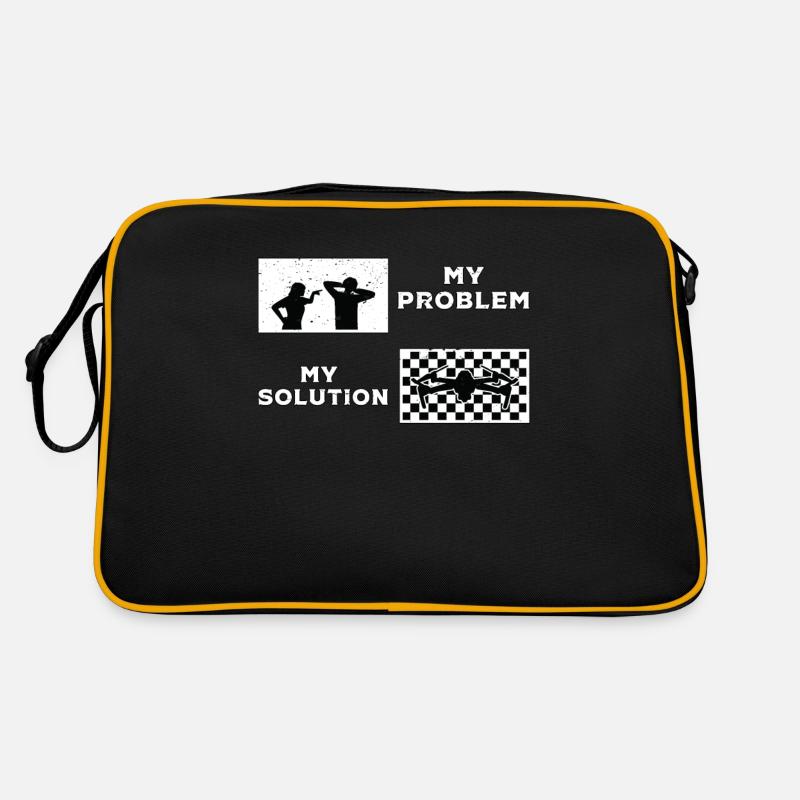 Drone Racing Lover My Problem My Pictogram Dad Mom Retro Bag