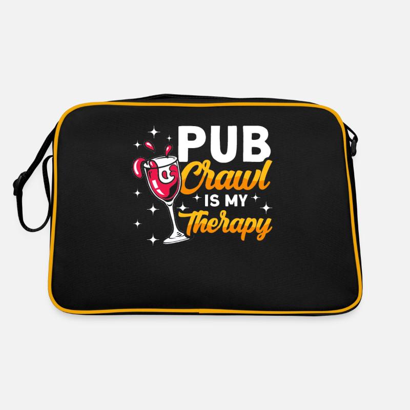 Crawled Pub Crawl Alcohol Drinking Retro Tasche