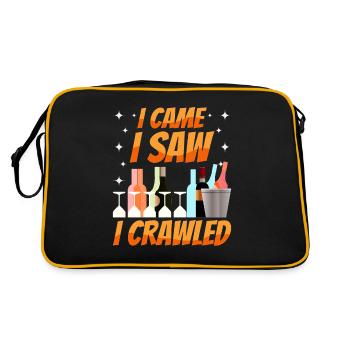 Crawled Pub Crawl Alcohol Drinking - Retro Bag - black/gold - Back