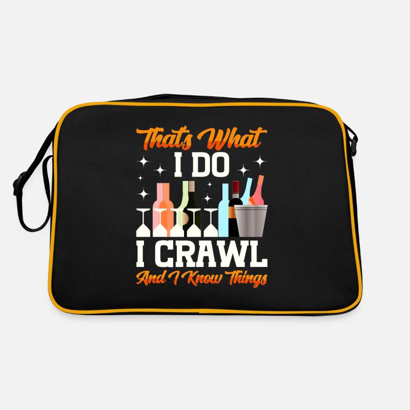 Crawled Pub Crawl Alcohol Drinking Retro Tasche