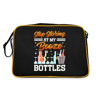 Crawled Pub Crawl Alcohol Drinking - Retro Bag - black/gold - Back