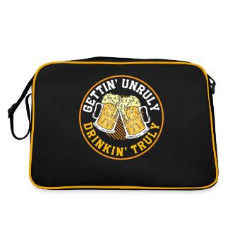 Crawled Pub Crawl Alcohol Drinking - Retro Bag - black/gold - Back