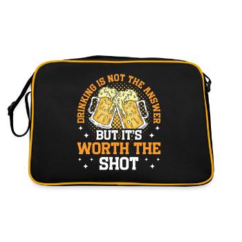 Crawled Pub Crawl Alcohol Drinking - Retro Bag - black/gold - Back