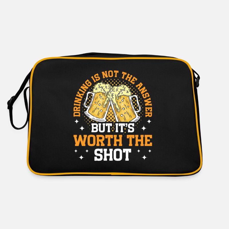 Crawled Pub Crawl Alcohol Drinking Retro Bag