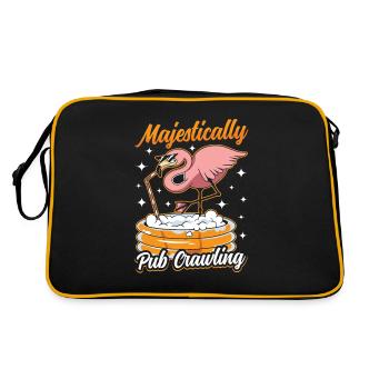 Crawled Pub Crawl Alcohol Drinking - Retro Bag - black/gold - Back