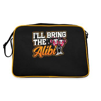 Crawled Pub Crawl Alcohol Drinking - Retro Bag - black/gold - Back
