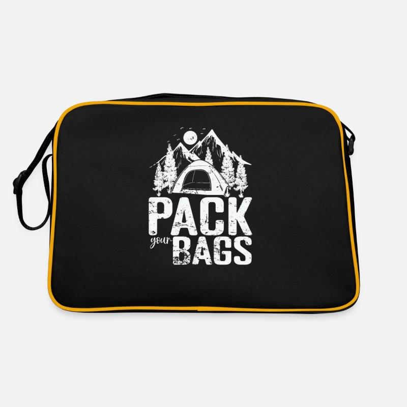Faites vos valises Camping Vacances Liberté Sac Retro