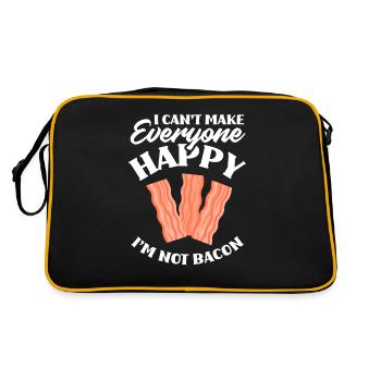 Bacon Bonheur Viande - Sac Retro - noir/or - Dos