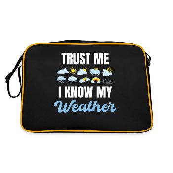 Croyez-moi, je connais mon temps plus drôle - Sac Retro - noir/or - Dos