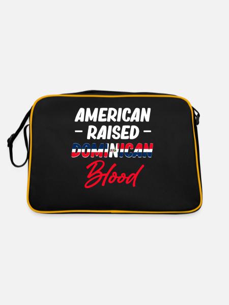 American Raised Dominican Blood - Retro Bag - black/gold - Back