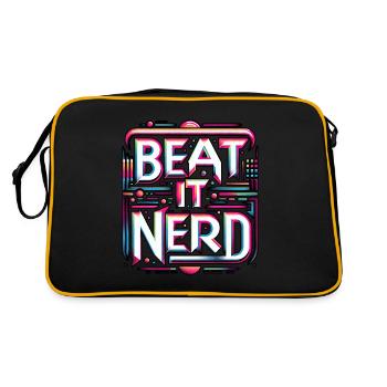 Battez-le Nerd 10 - Sac Retro - noir/or - Dos