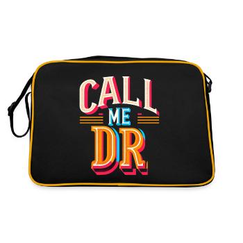 Call Me Dr 31 - Retro Tasche - Schwarz/Gold - Hinten