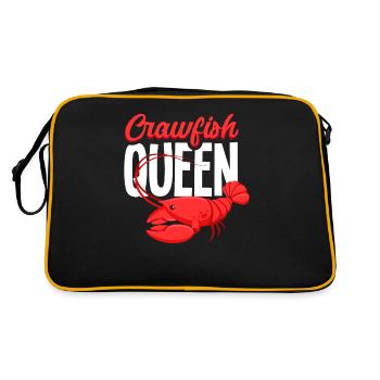Écrevisses Reine crustacé cadeau - Sac Retro - noir/or - Dos