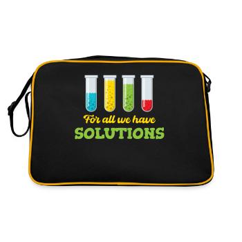 We have solutions for all of them Funny chemists - Retro Bag - black/gold - Back