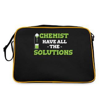 Chemists have all the solutions physical - Retro Bag - black/gold - Back