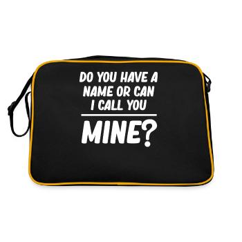 Avez-vous un nom ou puis-je vous miner - Sac Retro - noir/or - Dos