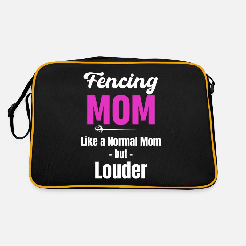 Fechten Der Mutter Wie Eine Normale Mutter, Aber Retro Tasche