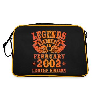 Les légendes sont nées le jour de l'anniversaire de février 2002 - Sac Retro - noir/or - Dos