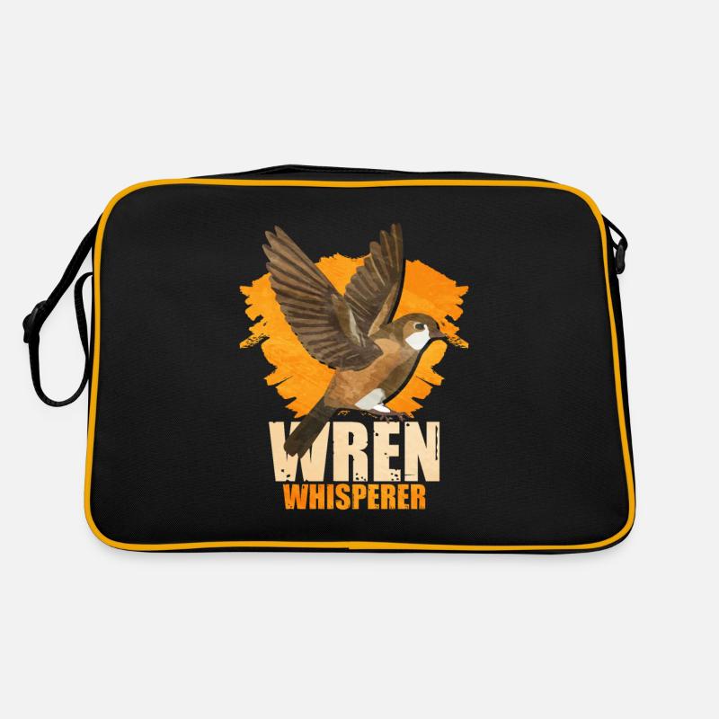 Zaunkönig Vogel Retro Tasche