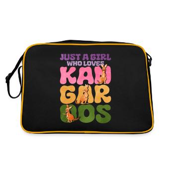 kangaroo - Retro Bag - black/gold - Back