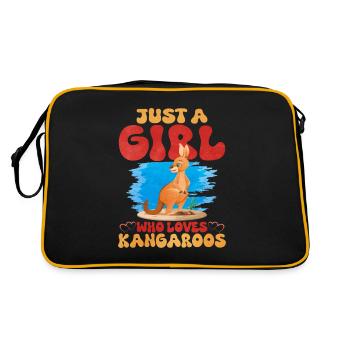 kangaroo - Retro Bag - black/gold - Back