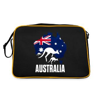 kangaroo - Retro Bag - black/gold - Back