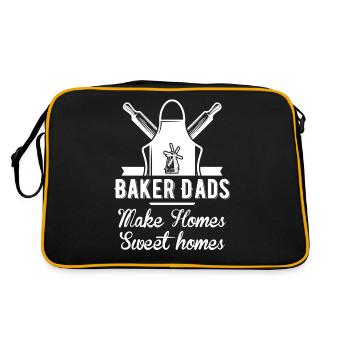Les papas boulangers font des maisons des maisons douces Connaisseur de cupcakes - Sac Retro - noir/or - Dos