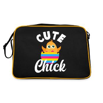 Jeu de mots de Pâques Excavateur Lapin de Pâques - Sac Retro - noir/or - Dos