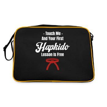 Hapkido is more than a hobby, it's a - Retro Bag - black/gold - Back