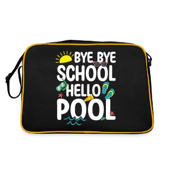 Bye Bye School Hello Pool Teacher Squad Student - Retro Bag - black/gold - Back