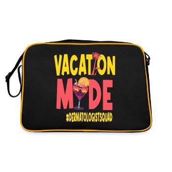 Dermatologist Vacation Vacy Mode - Retro Bag - black/gold - Back