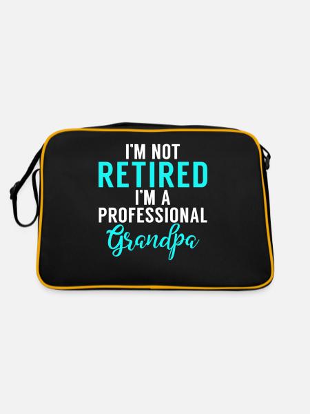 Retirement Gifts - Retro Bag - black/gold - Back