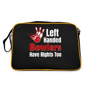 Left-handed bowlers also have right two-handed bowlers - Retro Bag - black/gold - Back