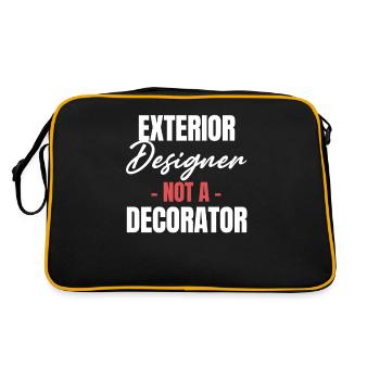 Designer d’extérieur, pas décorateur - Sac Retro - noir/or - Dos
