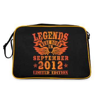 Les légendes sont nées en septembre 2012 Anniversaire - Sac Retro - noir/or - Dos