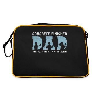 Finisseur de béton Papa L’idole Le mythe Le maçon - Sac Retro - noir/or - Dos