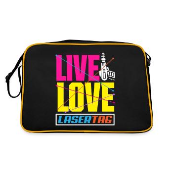 Laser tag d’intérieur tenue de fête laser tag - Sac Retro - noir/or - Dos
