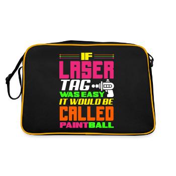 Indoor laser tag party outfit laser tag - Retro Bag - black/gold - Back
