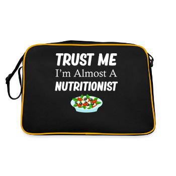 Trust me, I'm almost a medical - Retro Bag - black/gold - Back