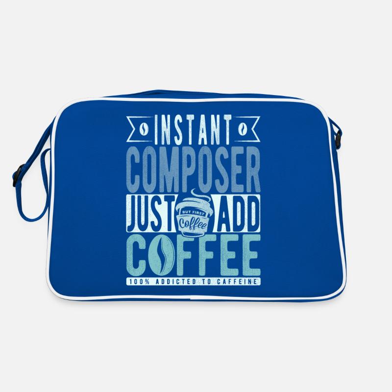Instant Composer Fügen Sie einfach Kaffee hinzu Retro Tasche