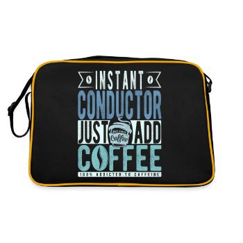 Instant Conductor einfach Kaffee hinzufügen - Retro Tasche - Schwarz/Gold - Hinten