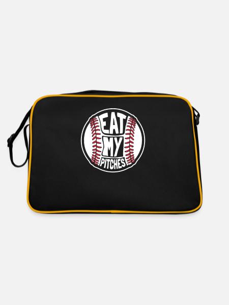 Baseball Funny - Retro Bag - black/gold - Back
